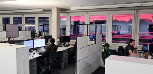 Anytherm Office Atomsphere during Sunset
